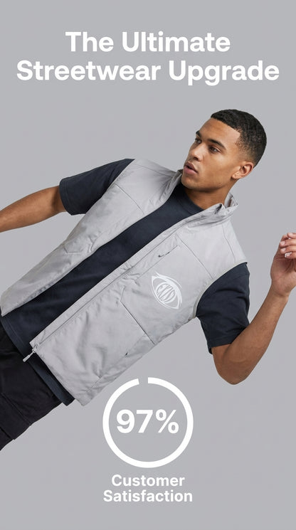 Unisex three pocket zipper vest