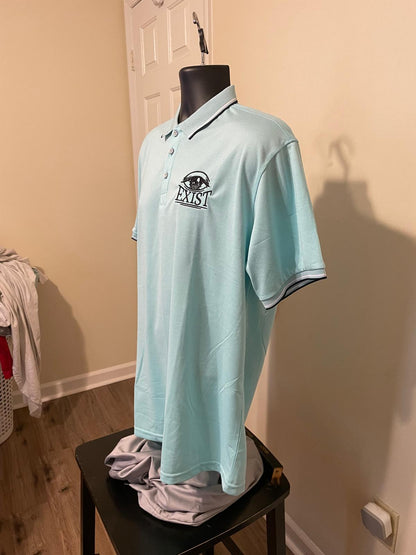 Unisex three button up yellow collar shirt