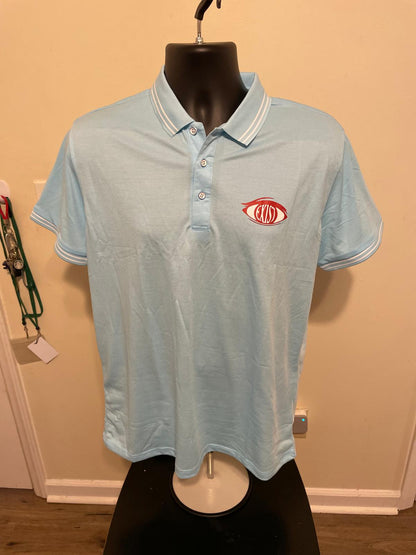Unisex three button up yellow collar shirt