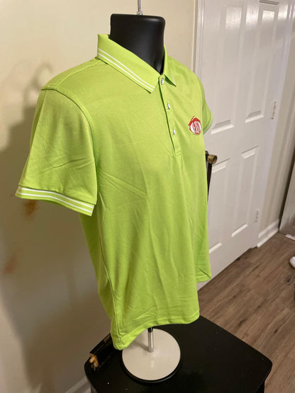 Unisex three button up yellow collar shirt