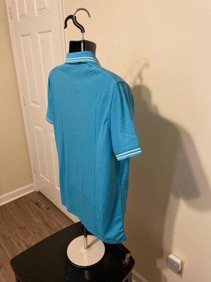Unisex three button up yellow collar shirt